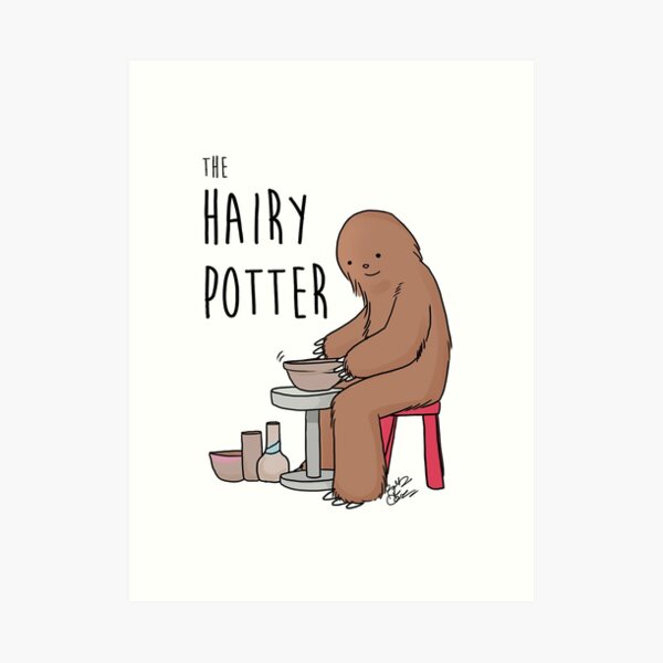 The Hairy Potter Art Print