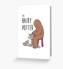 The Hairy Potter Greeting Card