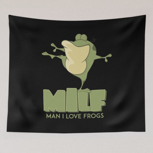 Item preview, Man I Love Frogs I love Milf Funny Frog Parody designed and sold by Urosek.