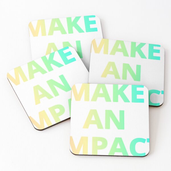 Item preview, Make An Impact - Orangish Teal designed and sold by yurahbom.