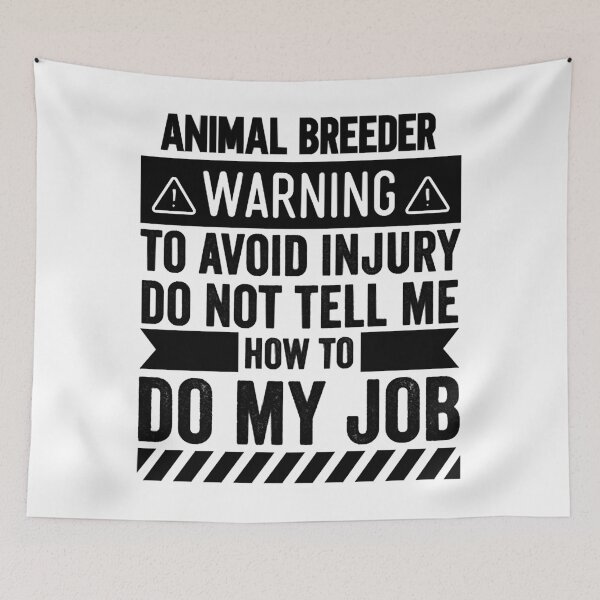 Item preview, Animal Breeder Warning  designed and sold by oucherWolf7.