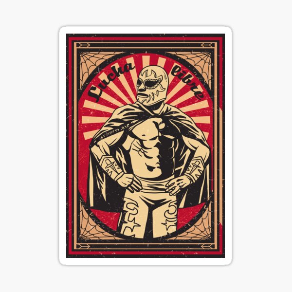 Vista previa del artículo con la obra «Lucha libre», diseñado y vendido por RamirezCZ.