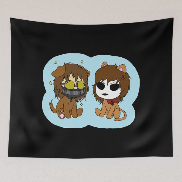 Item preview, cute creepypasta toby and masky  designed and sold by Morgen41.