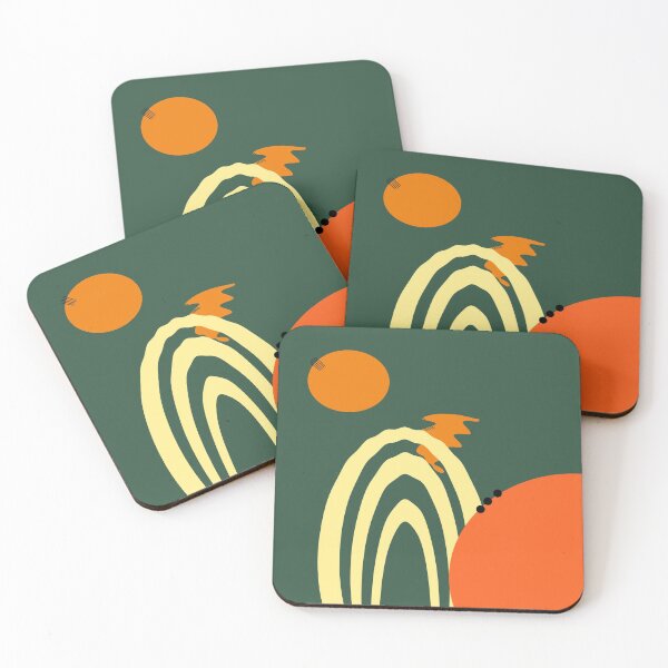 Item preview, Minimalist Sunset Abstract, Modern Geometric Summer designed and sold by Gift-give-value.
