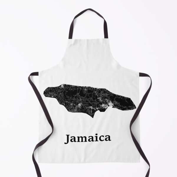 Item preview, Jamaica map art designed and sold by AmazingMapArt.