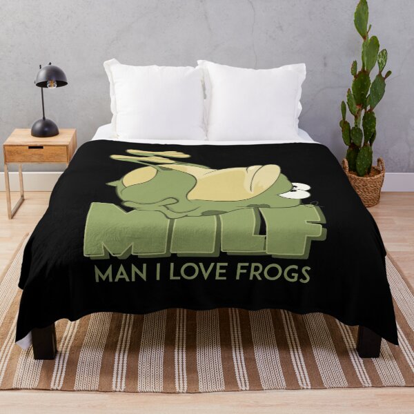 Item preview, Man I Love Frogs I love Milfs Funny Frog Parody Gift designed and sold by Urosek.
