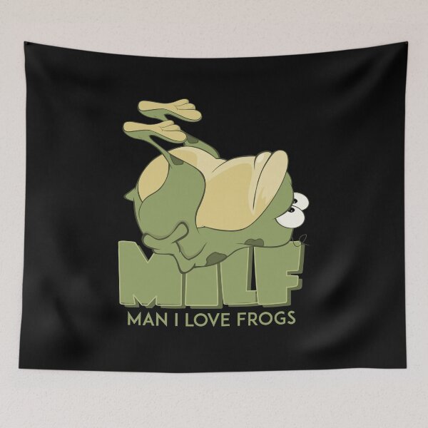 Item preview, Man I Love Frogs I love Milfs Funny Frog Parody Gift designed and sold by Urosek.
