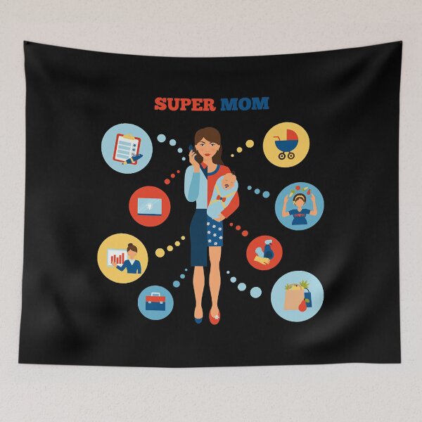 Item preview, Super MOM . Awesome Gift For Mother'sDay  designed and sold by Durarte43.