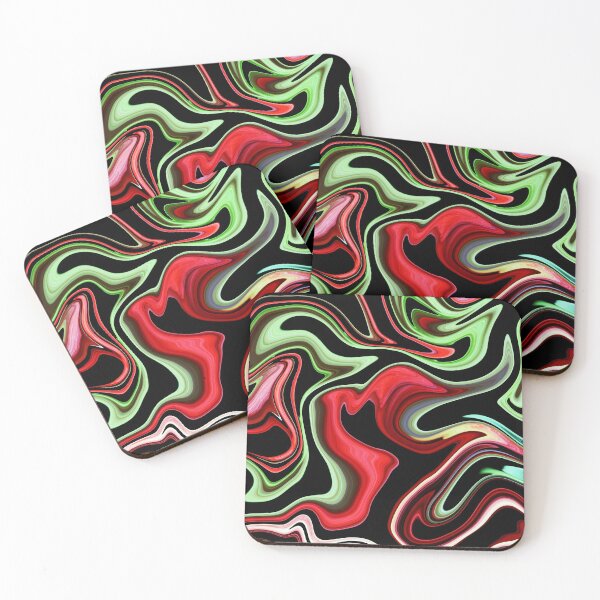 Item preview, Red & Green Wave designed and sold by Flydea.