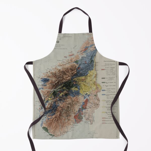 Item preview, Geological map of Norway (1910) - 3D-rendered  designed and sold by Henrik Gulliksen Schüller.