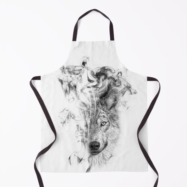 Item preview, Badass Majestic Wolf Portrait with Smoke Effect  designed and sold by OnigiriDoctor.
