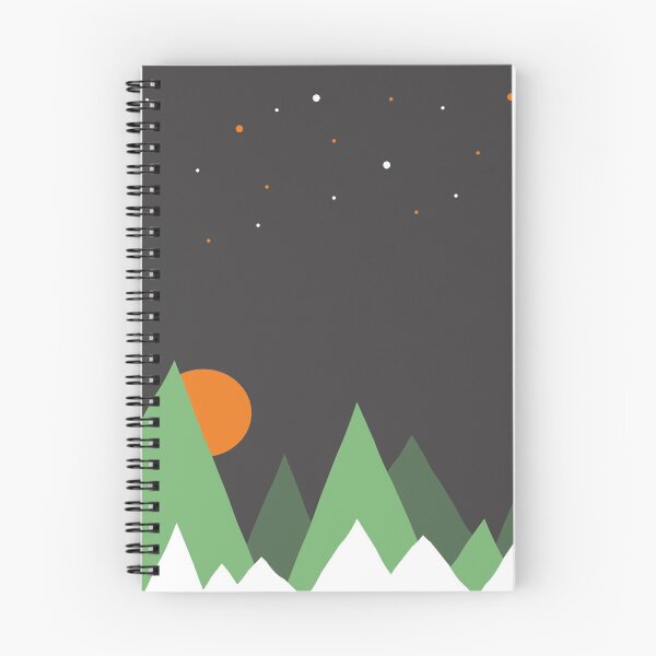 Item preview, Abstract Night in the woods, Geometric Mountains Night Sky designed and sold by Gift-give-value.