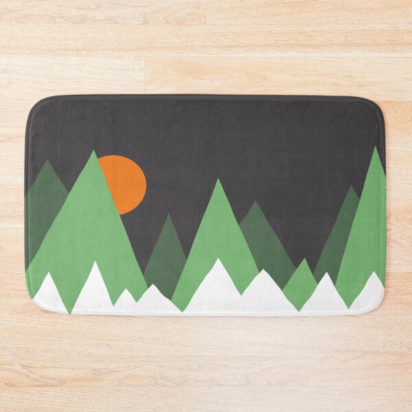 Item preview, Abstract Night in the woods, Geometric Mountains Night Sky designed and sold by Gift-give-value.