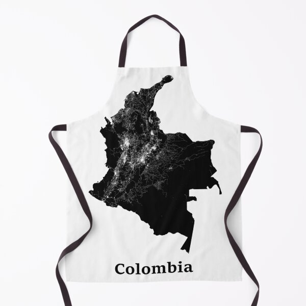 Item preview, Colombia street map art designed and sold by AmazingMapArt.