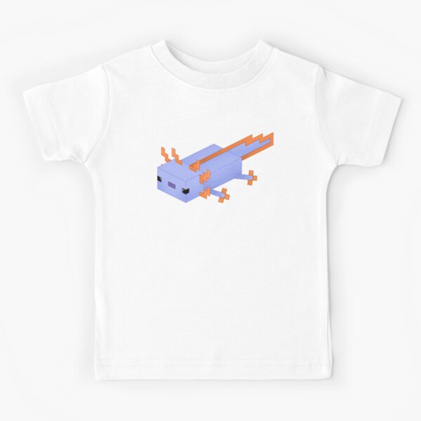 Original Blue Minecraft Axolotl Kids T-Shirt