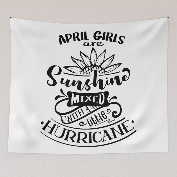 Item preview, april girls are sunshine mixed with a little hurricane designed and sold by Ashi17.