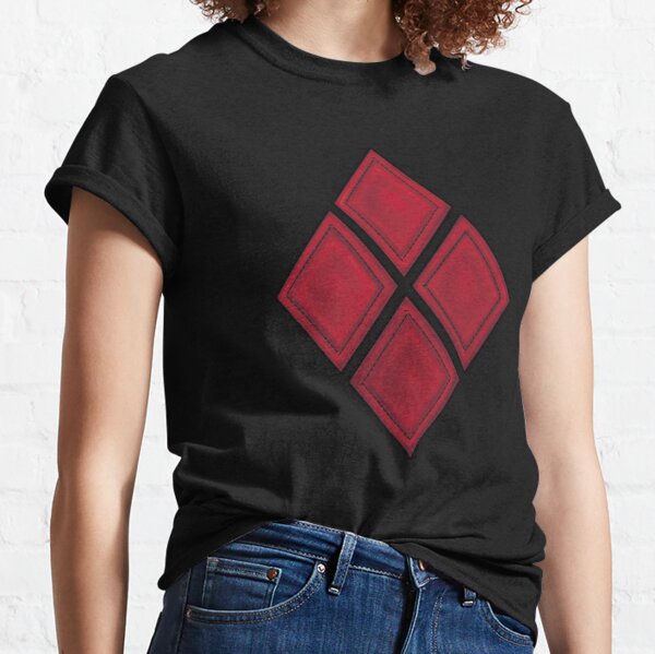 Red Diamond Patches with Inside stitching Classic T-Shirt