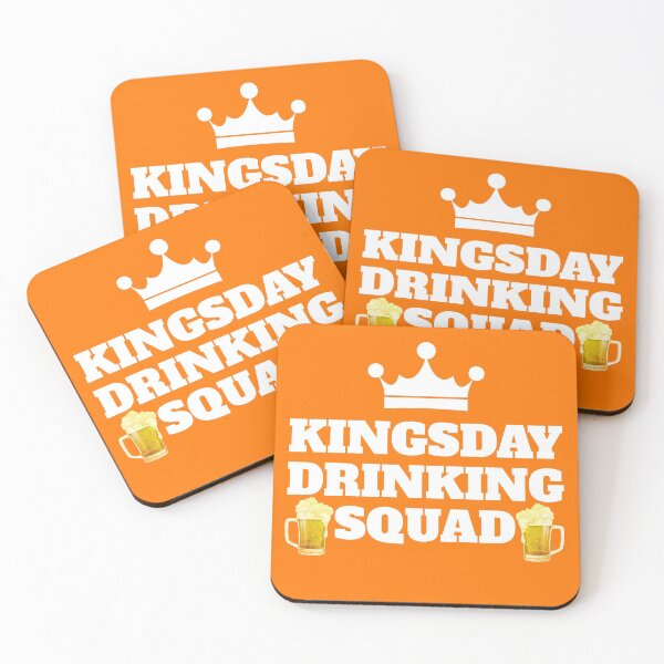 Item preview, Orange And White Kingsday Drinking Squad - Netherland Kingsday designed and sold by mewsis.