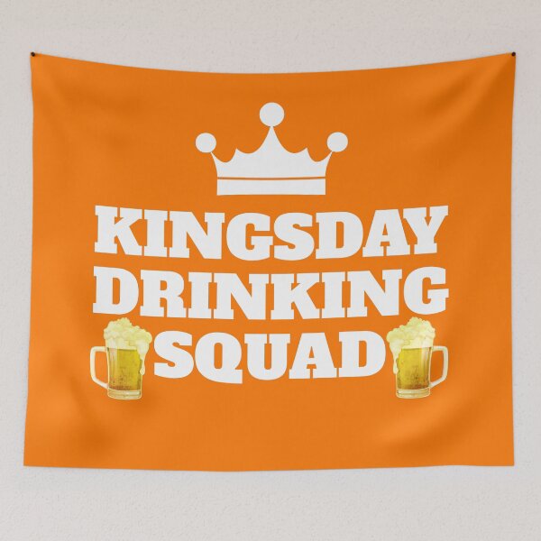 Item preview, Orange And White Kingsday Drinking Squad - Netherland Kingsday designed and sold by mewsis.