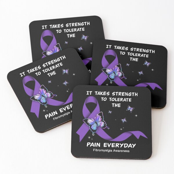 Item preview, Best Strength Pain Fibromyalgia Warrior Awareness Ribbon Butterfly designed and sold by tuanitus.