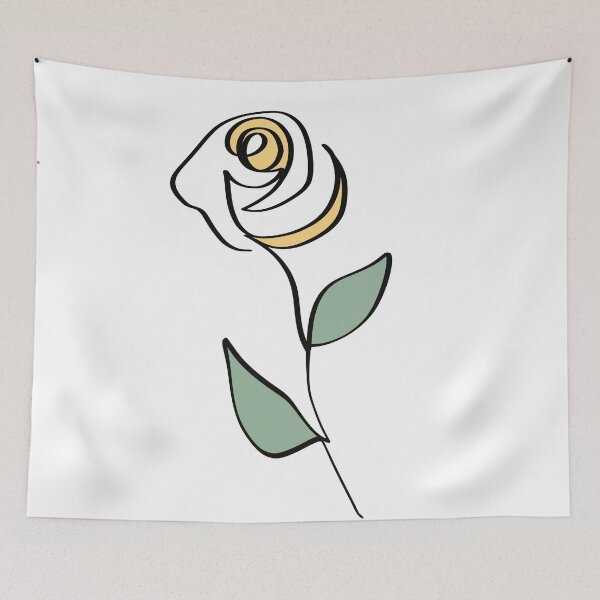 Item preview, One line art flower designed and sold by SJAPhoto.