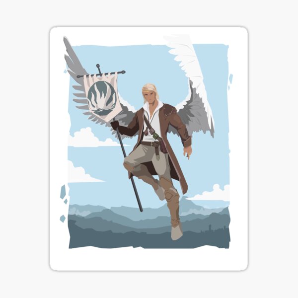 Aasimar DnD character Sticker