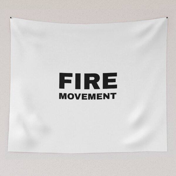 Item preview, Fire Movement - black text on white designed and sold by katiekendall.