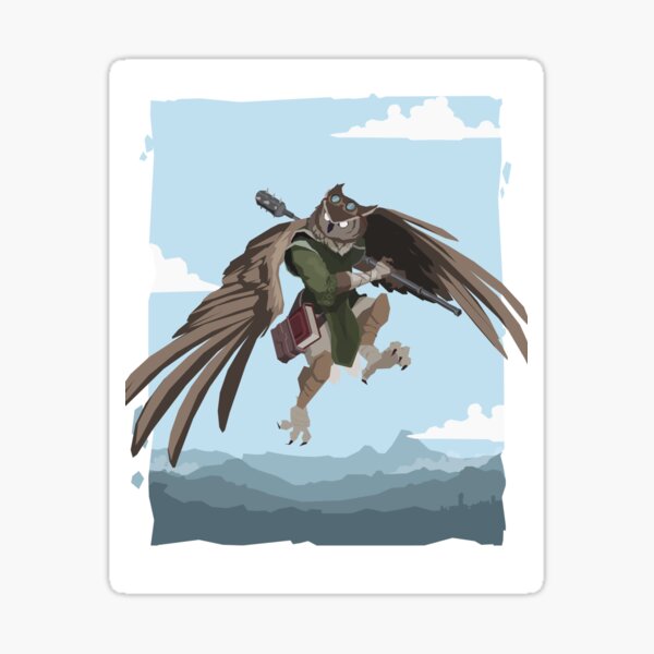 DnD character Owl Sticker