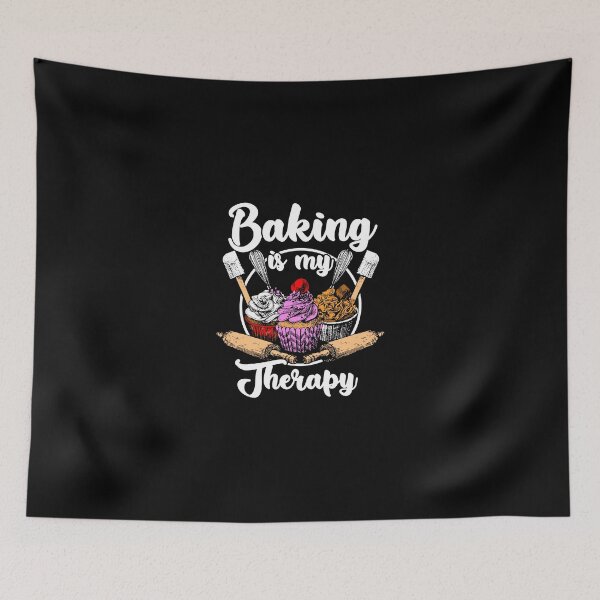 Item preview, Baking Is My Therapy Happy Baker Cake Bread Pastry Chef designed and sold by chezeva.