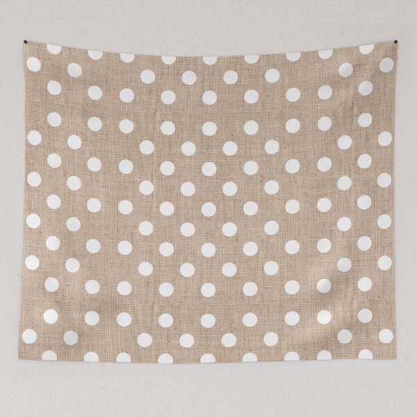 Item preview, Burlap polka dots designed and sold by drifti.