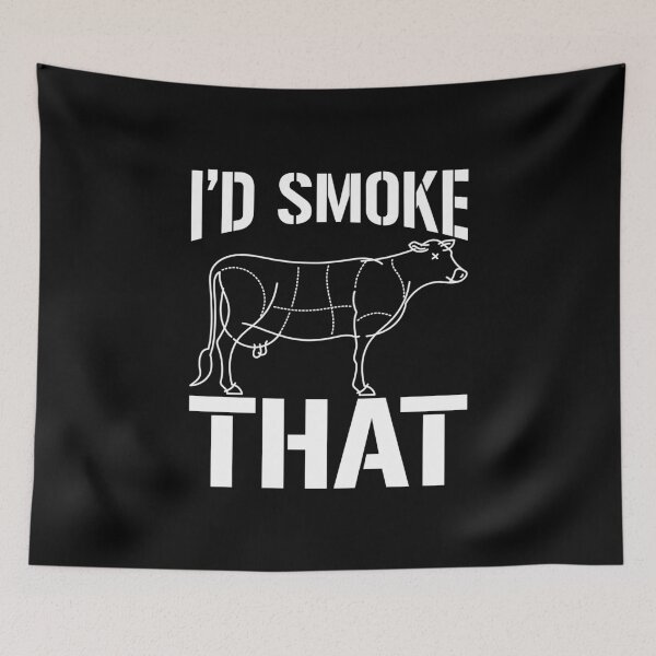 Item preview, I’d Smoke That Cow Barbecue BBQ  designed and sold by bestshirtdesign.