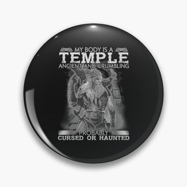 Item preview, My Body Is Temple Ancient And Crumbling - Viking T-Shirt designed and sold by Lukifo-Epic.
