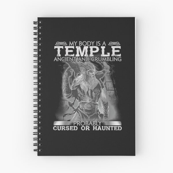 Item preview, My Body Is Temple Ancient And Crumbling - Viking T-Shirt designed and sold by Lukifo-Epic.