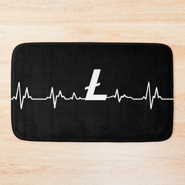 Item preview, Litecoin to the Moon - the heartbeat of every cryptocurrency lover designed and sold by hyggekrog.