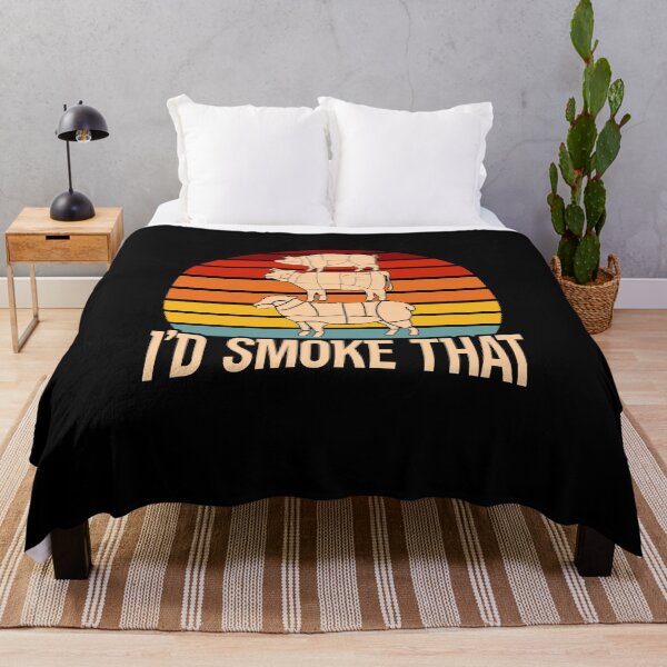 Item preview, Vintage Funny Quote I’d Smoke That Cow Barbecue BBQ  designed and sold by bestshirtdesign.