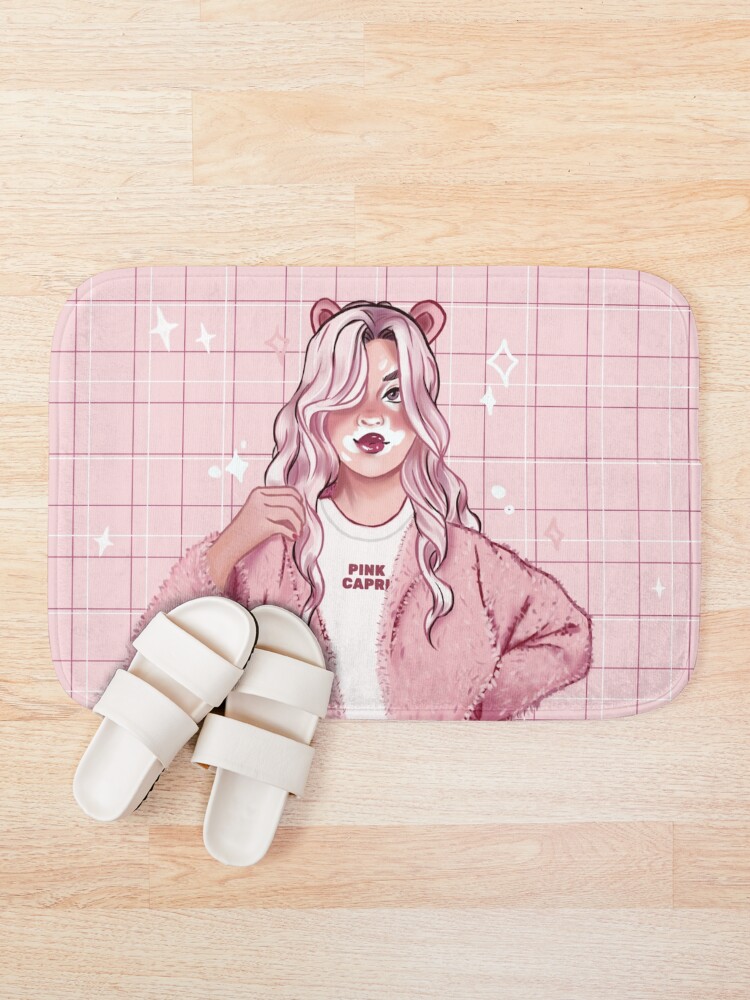 Thumbnail 1 of 6, Bath Mat, Pretty In Pink designed and sold by Pinkcapri.