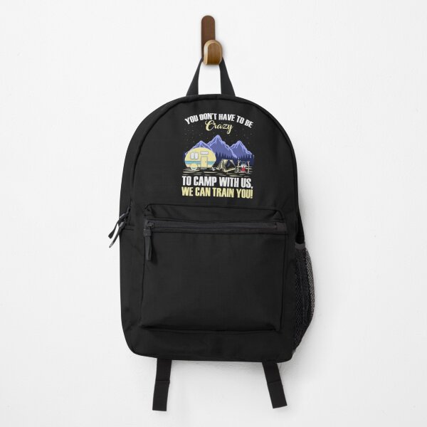 Item preview, RV Camper You Don't Have To Be Crazy To Camp With Us Camping Pullover Hoodie designed and sold by Lukifo-Epic.