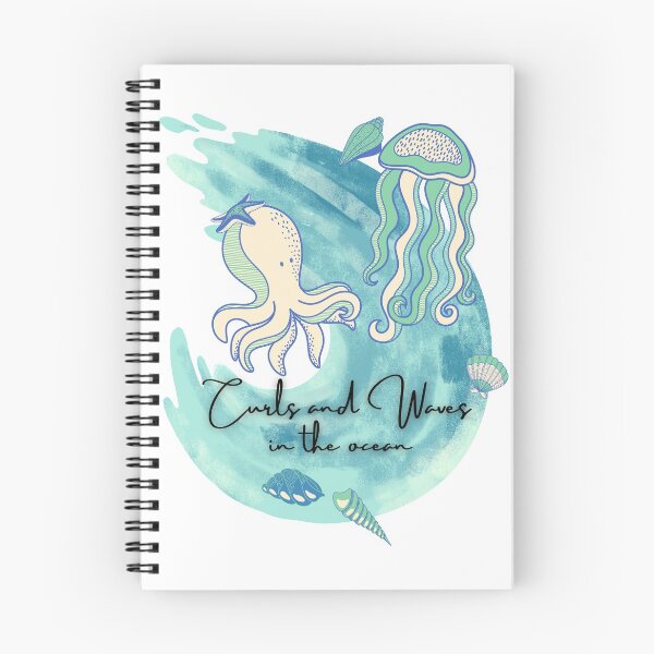 Item preview, Waves and Sea Animals ! Curly Ocean Life designed and sold by Eli5Ol.