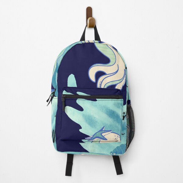 Item preview, Waves and Sea Animals ! Curly Ocean Life designed and sold by Eli5Ol.