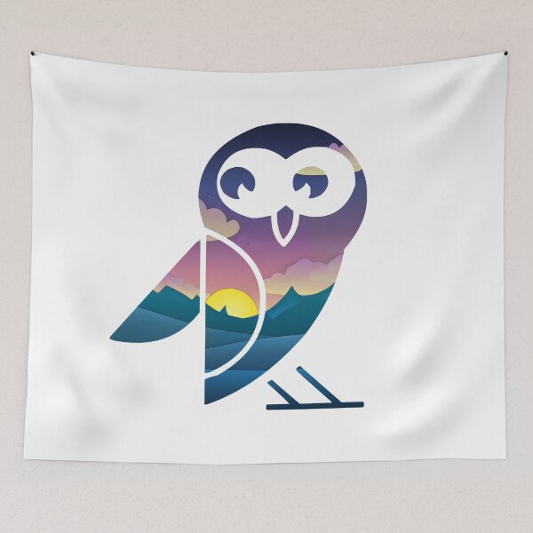 Item preview, Mountain Sunset Happy Owl designed and sold by Heathermarie321.