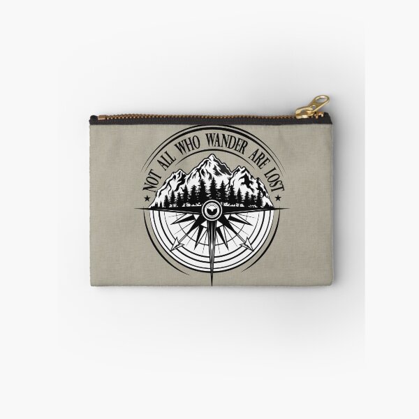 Item preview, Not All Who Wander are Lost Compass and Mountain designed and sold by VinBasis.