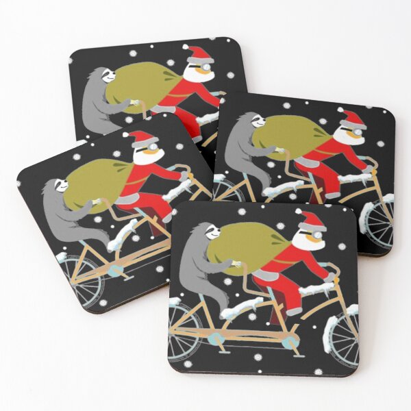 Item preview, Santa And Sloth Riding BIke designed and sold by perez jared.