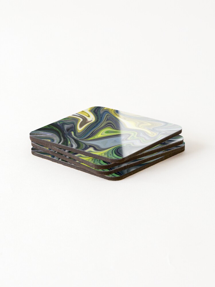 Thumbnail 4 of 5, Coasters (Set of 4), Abstract Flow designed and sold by Flydea.