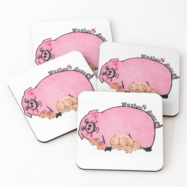 Item preview, Pigs - Mother's love  designed and sold by Shirley cute art .