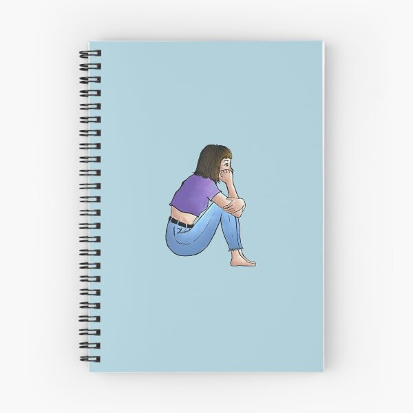 Item preview, thinking girl (with blue background) designed and sold by giuliacreation.