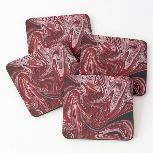 Item preview, Red Marble on Black designed and sold by Flydea.