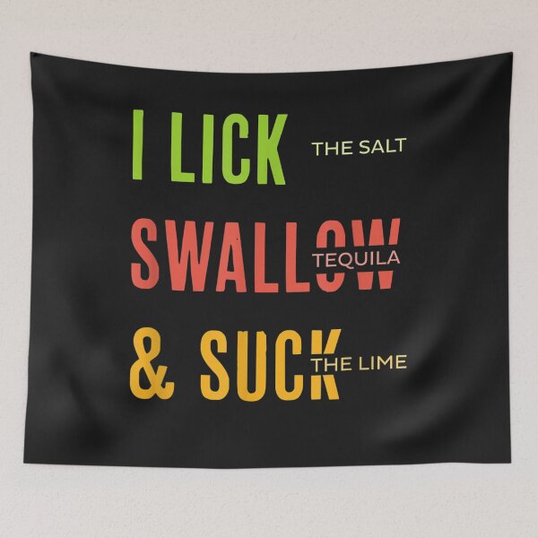 Item preview, Tequila lick swallow suck T-Shirt designed and sold by Lukifo-Epic.