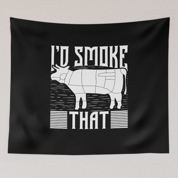 Item preview, I’d Smoke That Cow Barbecue BBQ Grilling designed and sold by bestshirtdesign.