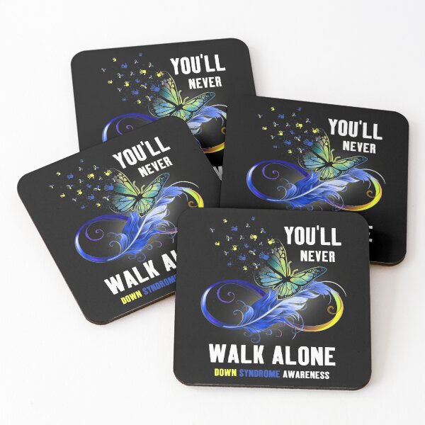 Item preview, Best Down Syndrome Warrior Never Walk Alone Awareness Ribbon designed and sold by tuanitus.