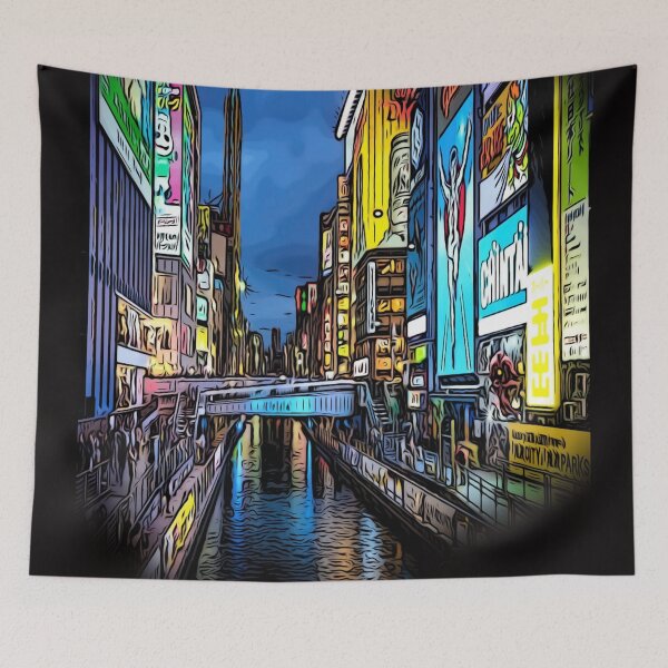 Item preview, Neon in Dotonbori designed and sold by Unique-on.